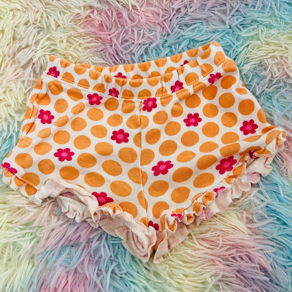Gymboree Baby Orange and Pink Patterned Shorts